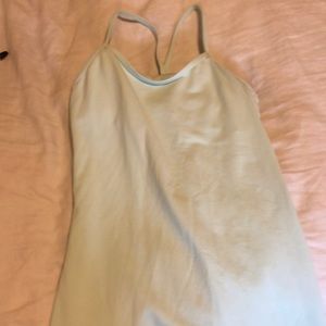 Mint green lululemon yoga top